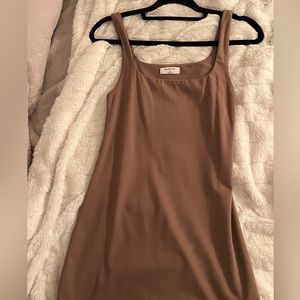 Babaton contour squareneck mini dress